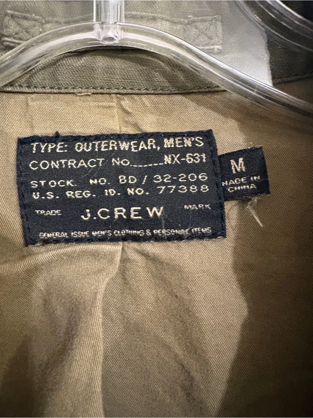 J. Crew Olive Green Military Field Jacket